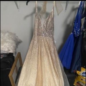 Gold Beautiful Dress